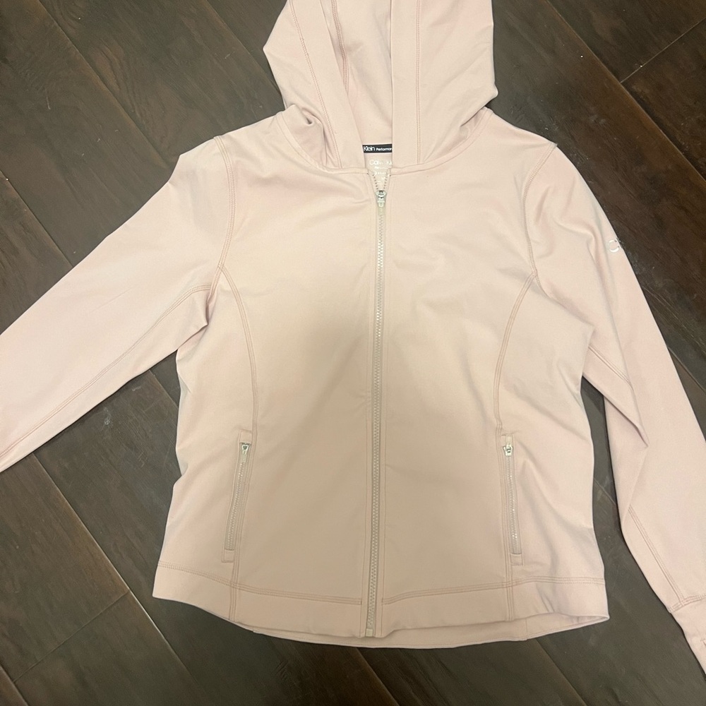Calvin Klein Muted Pink Zip-Up Jacket and Joggers